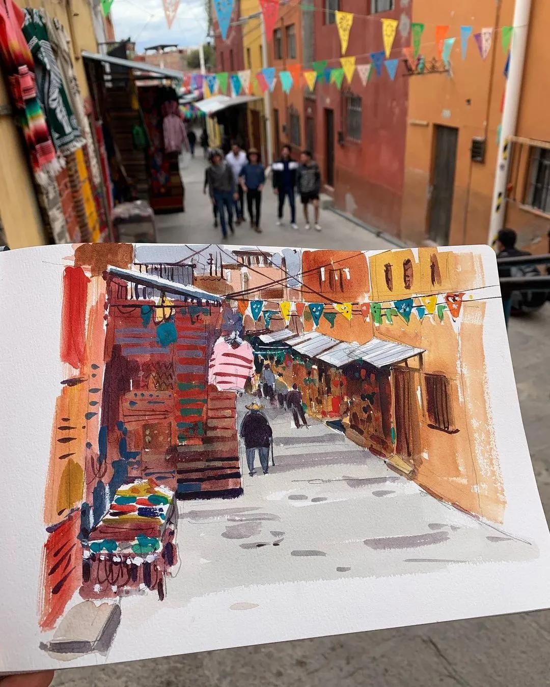 酣畅淋漓的水彩,酣畅淋漓水彩