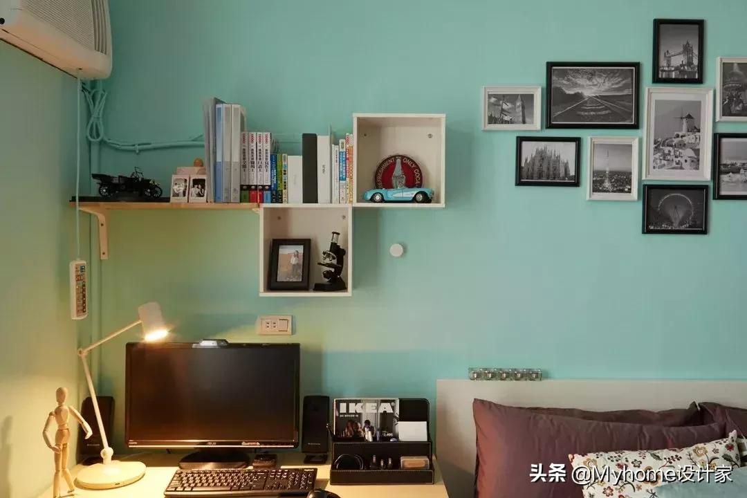 宜家旧房改造翻新书房,宜家书桌梳妆台