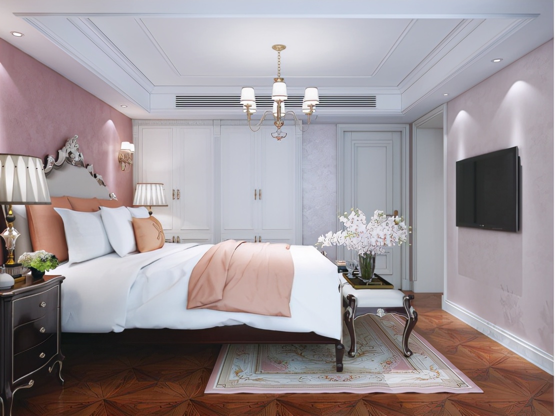 简欧风格刷什么颜色乳胶漆好看,卧室刷天鹅绒艺术漆