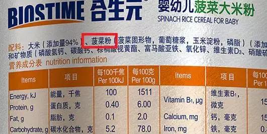 宝宝米粉推荐婴儿米粉排行榜,婴儿米粉怎么选成分