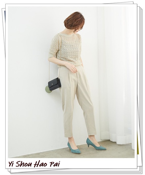 春夏米色裤子最佳搭配上衣,夏季米色裤子与上衣搭配图