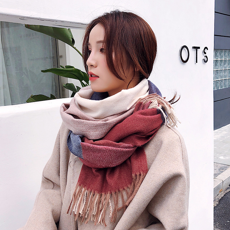 街拍围巾的摆法,街拍长围巾搭法