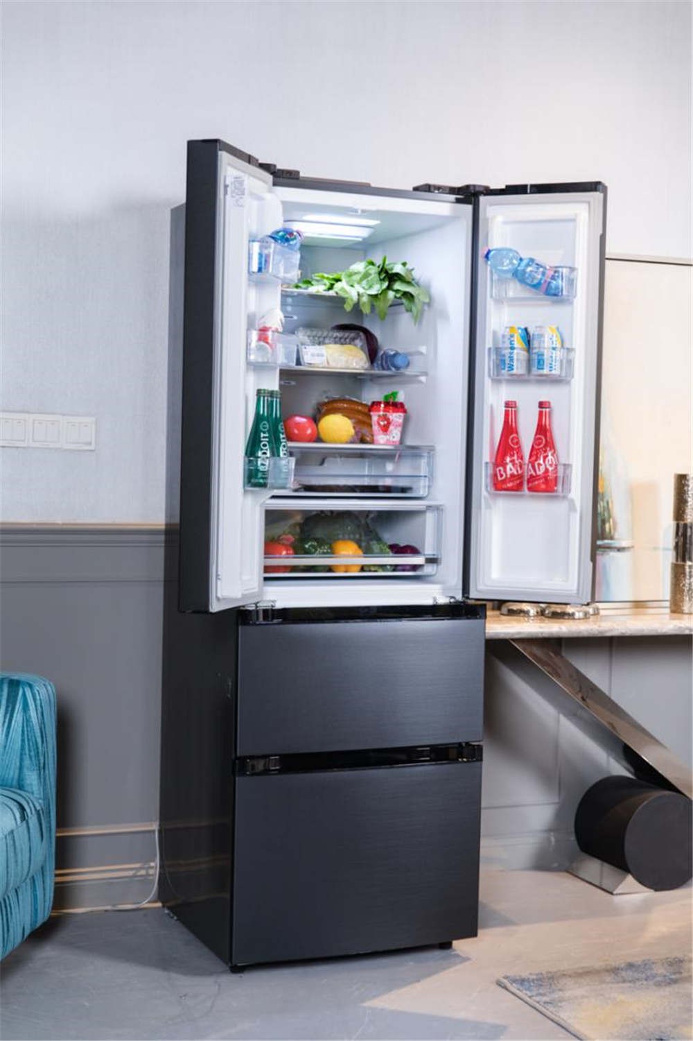 美的冰箱322升多少钱,美的532升对开门冰箱评测