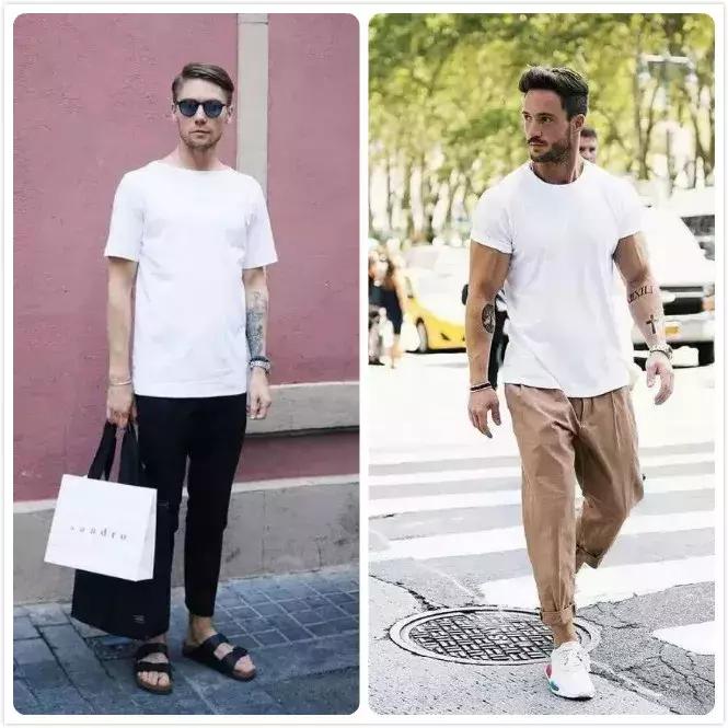男士t恤穿大的好看吗,男士t恤怎么穿出时尚感