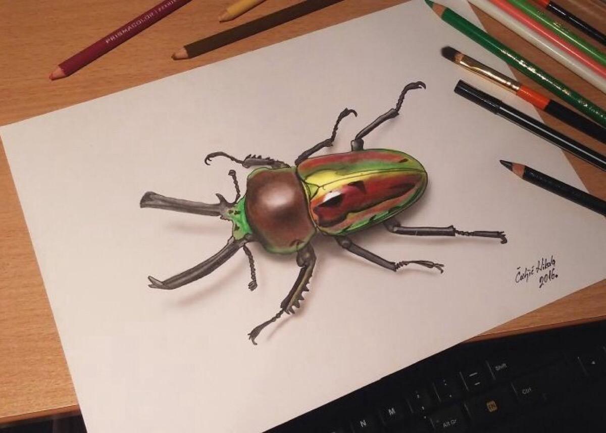 大开眼界,终于知道什么是3D绘画了,太惊喜了