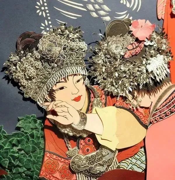 带有中国特色的剪纸画欣赏,中国民间剪纸艺术作品展