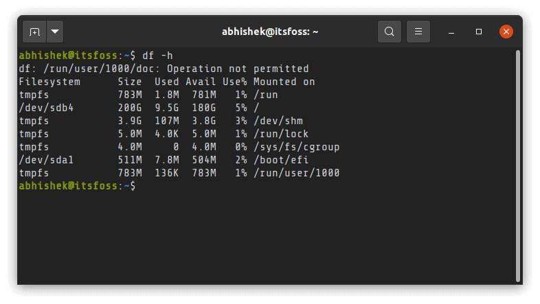 linux怎么检查可用磁盘空间,查看linux磁盘的容量和可用空间