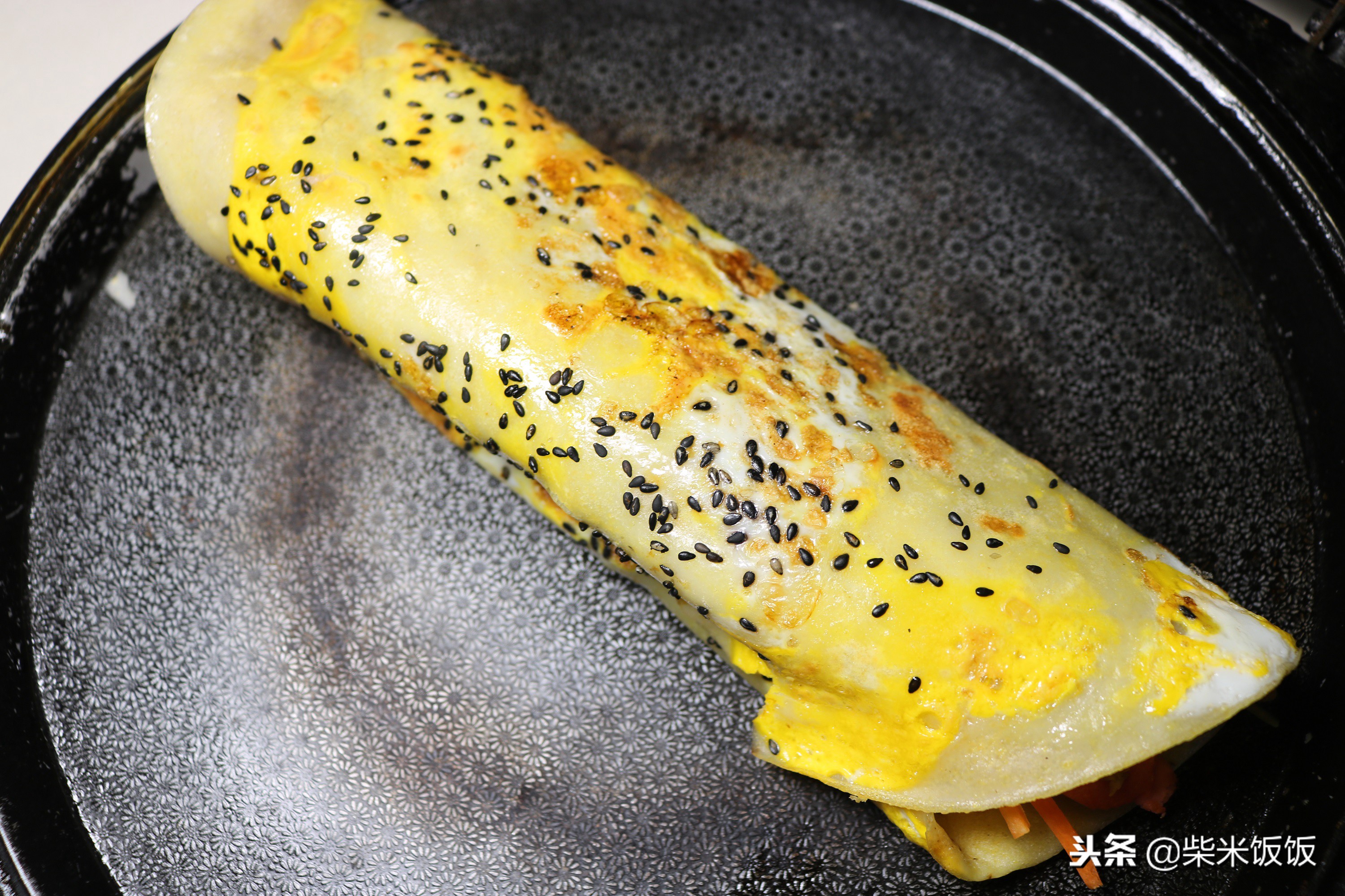 松软营养的早餐饼太好吃了,好吃又简单的早餐饼你学会了吗
