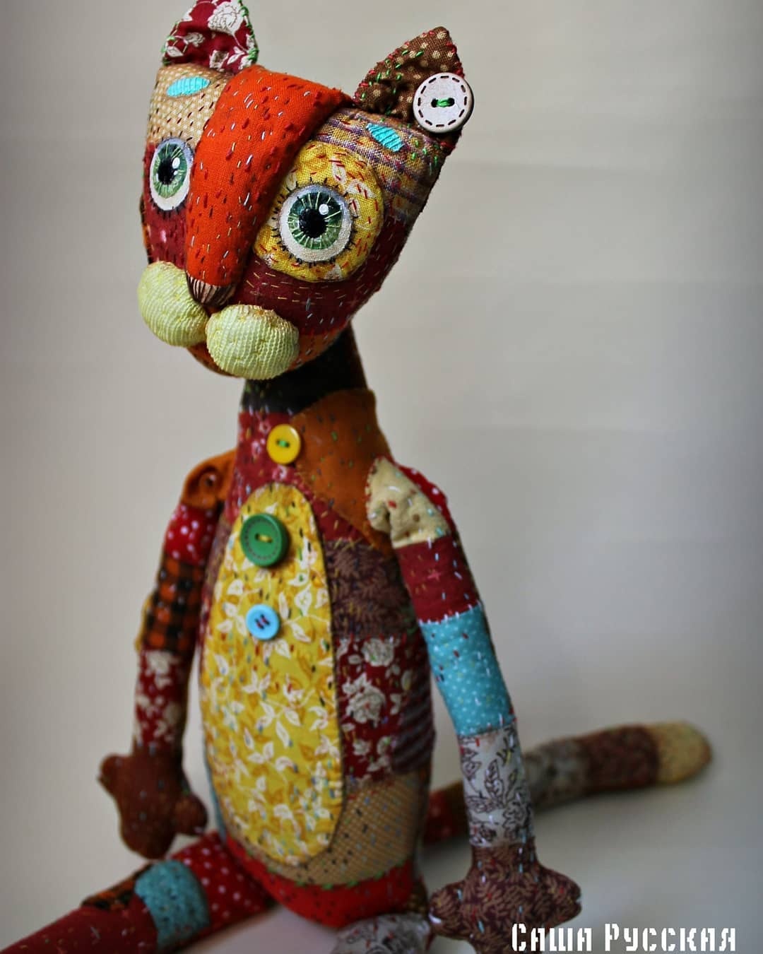 国外艺术家的布艺玩偶作品，非常有创意和想象力