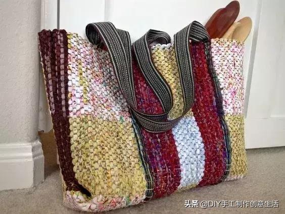 自制手工环保购物袋,手工diy制作迷你精美塑料袋