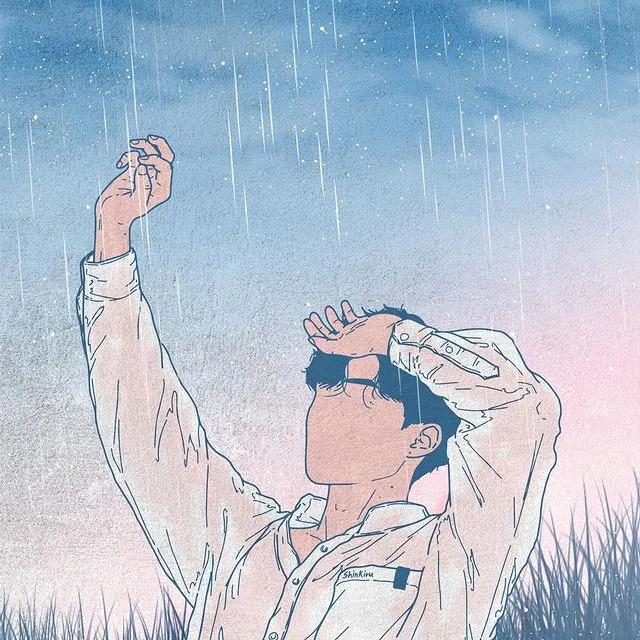 韩国插画师霸道总裁插画,韩国插画师笔下的情侣日常