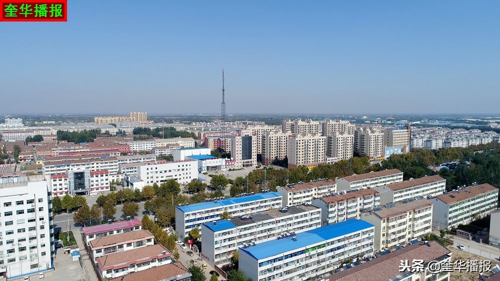 航拍武城职专,山东德州武城县城