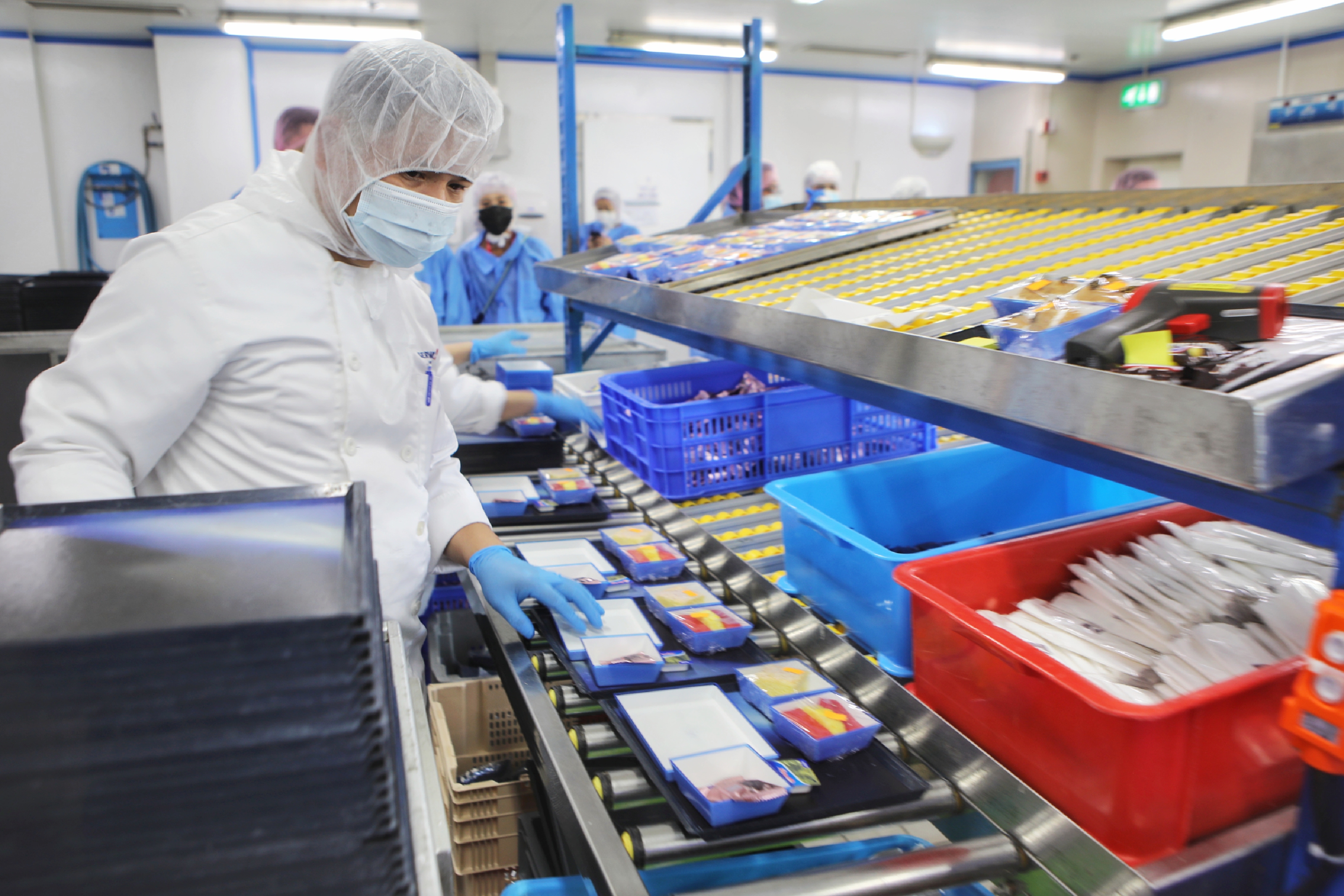 航空餐生产车间,航空餐制作工厂