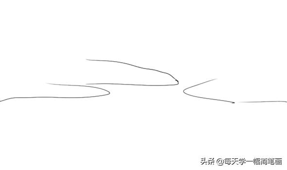 儿童山水风景画简笔画,简笔画教学每日一画