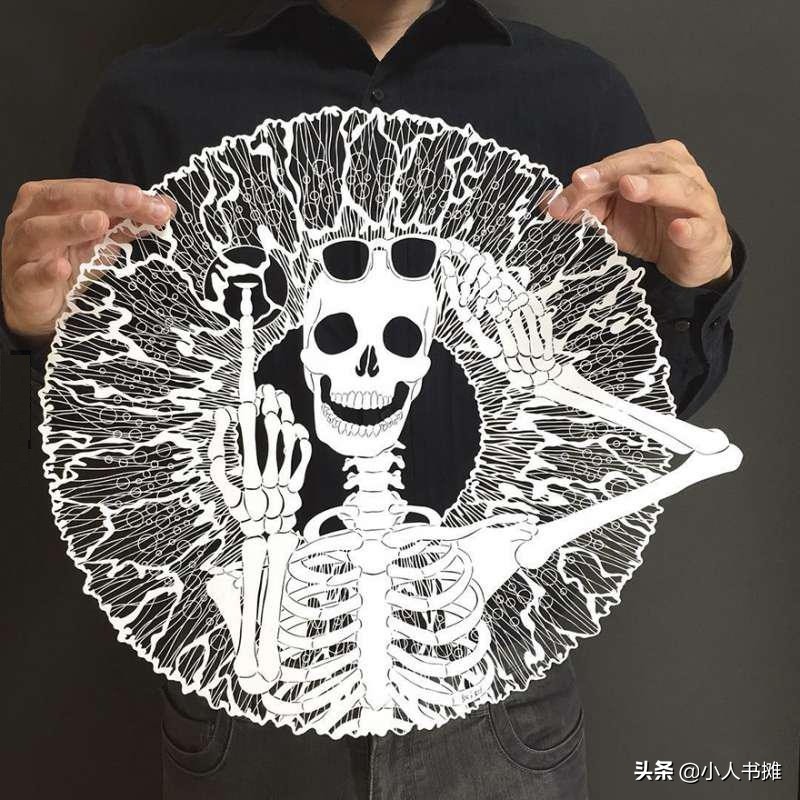 日本剪纸大神,龙猫剪纸手工制作