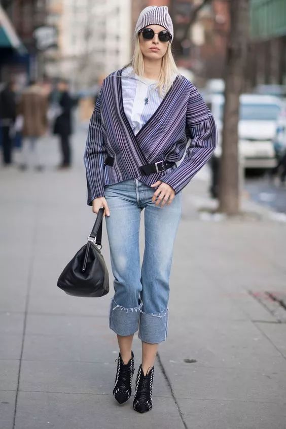 这三条牛仔裤，冬天快来耍宝