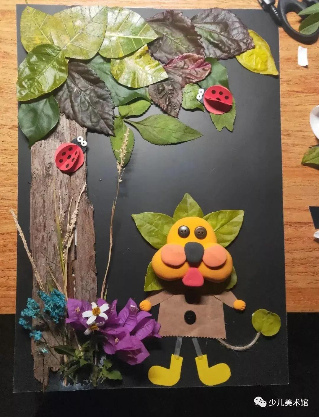 拼贴画创意作品手工小学,拼贴画创意美术教程