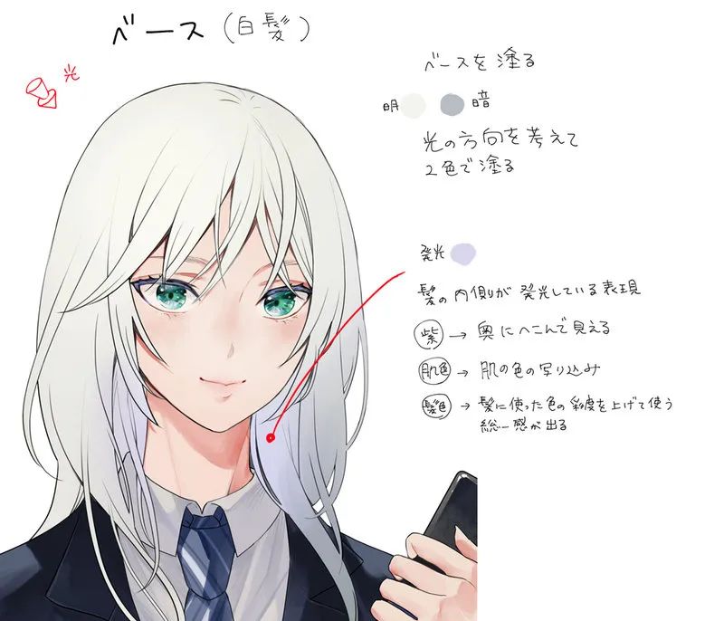 绘画教程指绘头发,作画教程简单