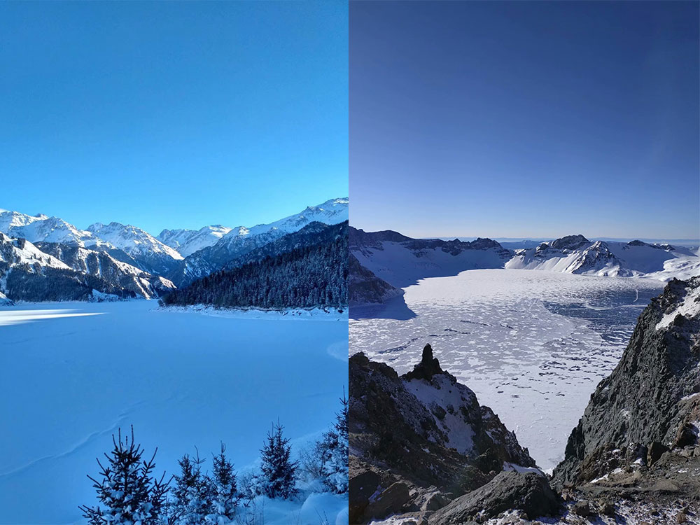 去长白山天池哪个景区最好,新疆天山天池和长白山天池