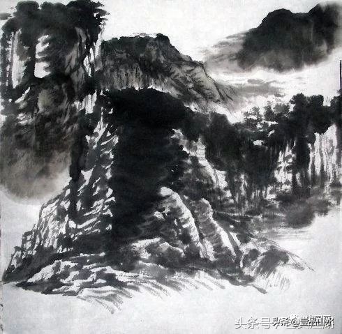 以披麻皴为主的山水画,简单披麻皴山水画图片
