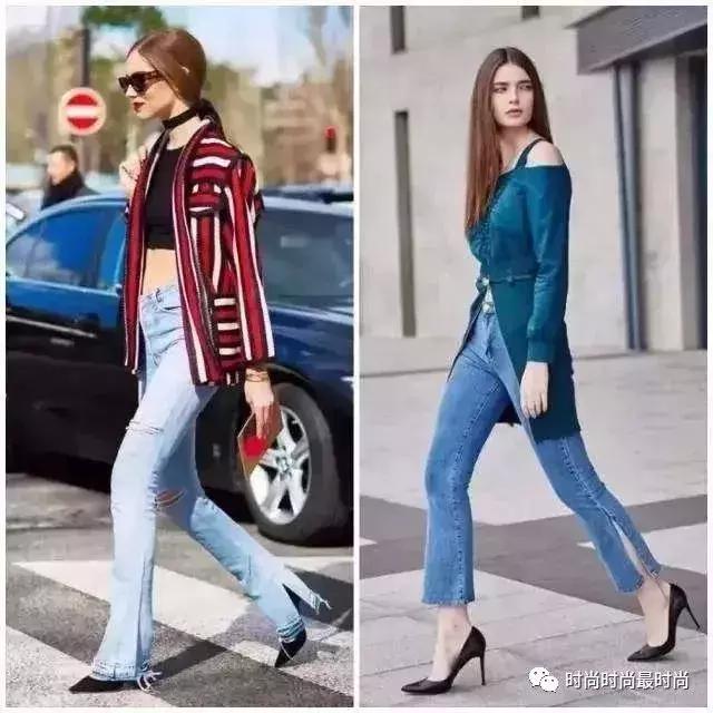 裤子裤腿开叉,裤子开衩常规版