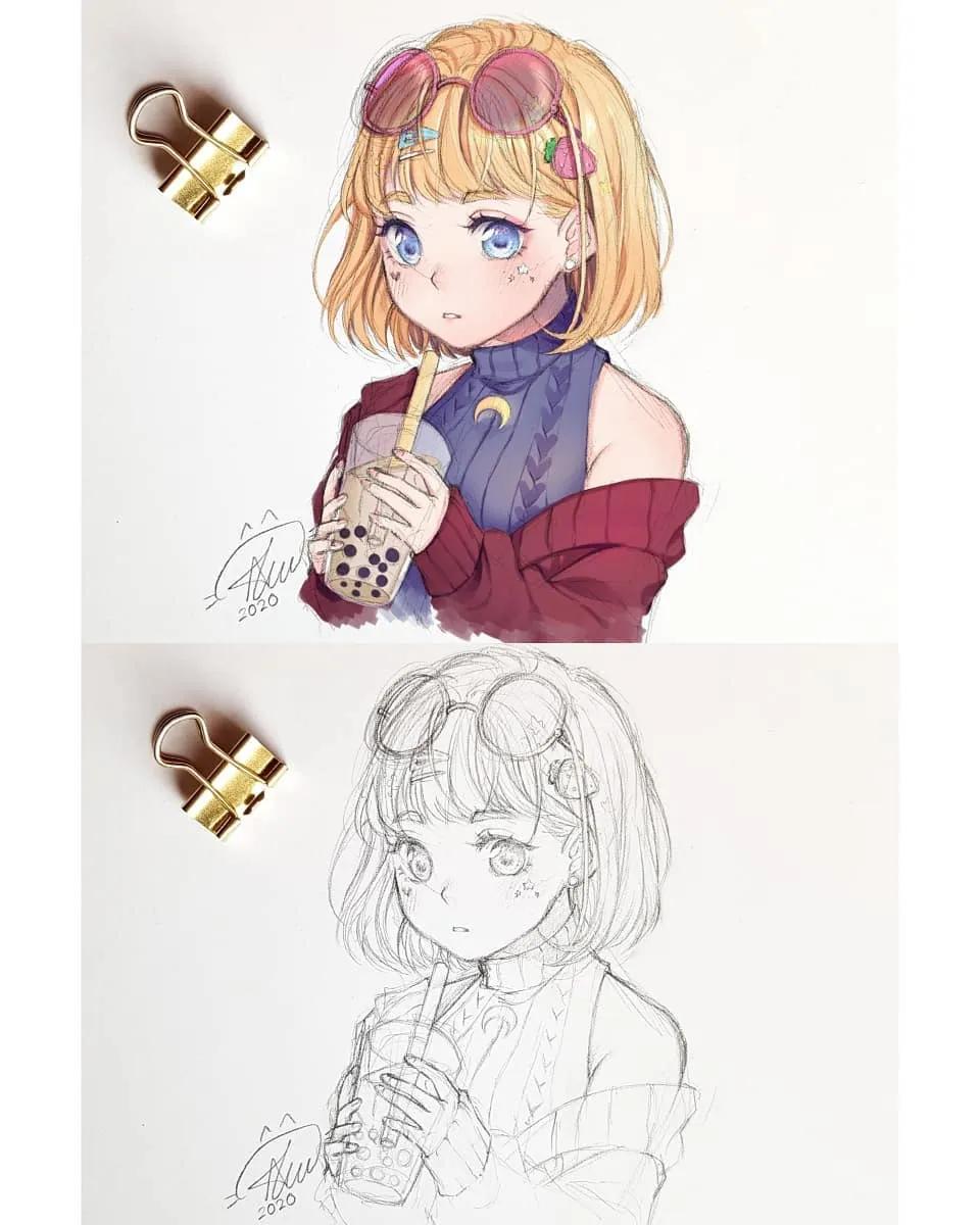 超细节零基础绘画动漫教程书推荐,超级简单的动漫人物画新手小白