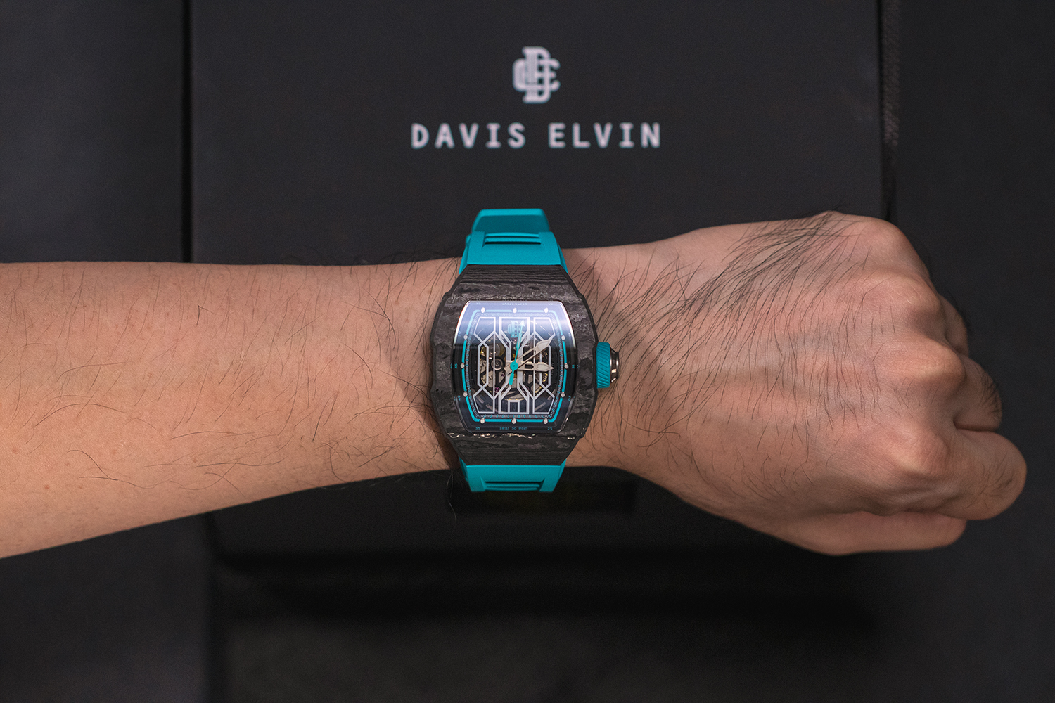 daviselvin轻奢潮牌男士机械腕表,意大利潮牌腕表daviselvin