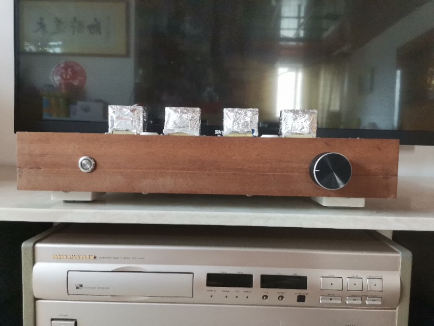 用普通元件制作高音质胆机,用铝板制作胆机机箱
