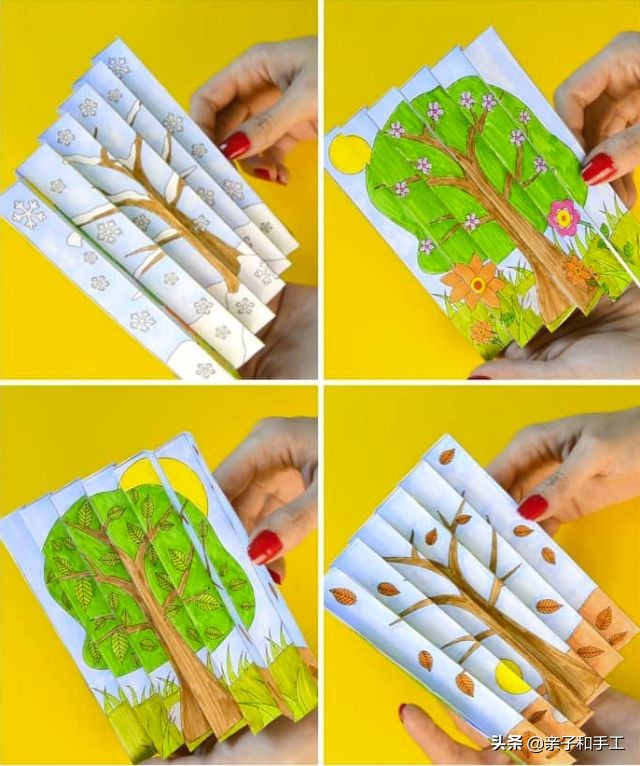 创意手工折纸挂起来装饰,手工折纸创意垃圾桶照片