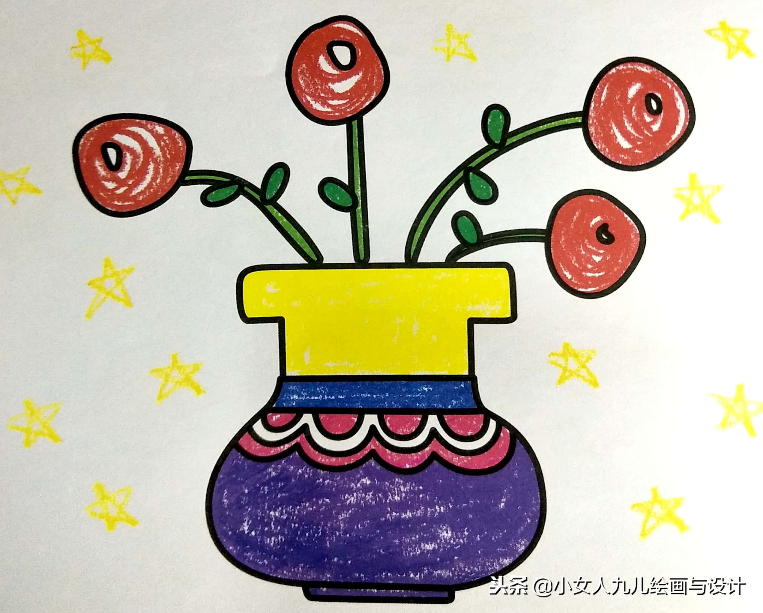 儿童简笔画彩色可爱步骤图文,超萌彩色简笔画手把手教孩子