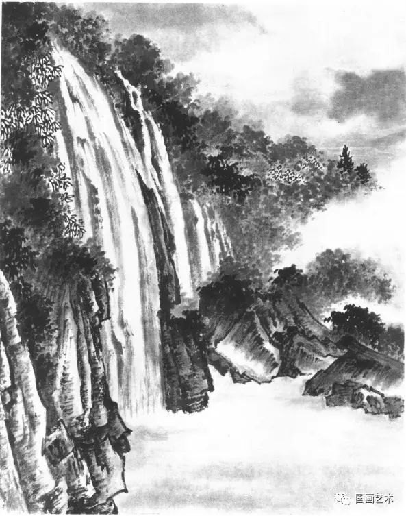 山水画基础技法分享,师恩钊泼墨山水画技法视频