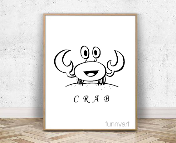 幼儿园画螃蟹最简单画,国画怎么画螃蟹视频教程