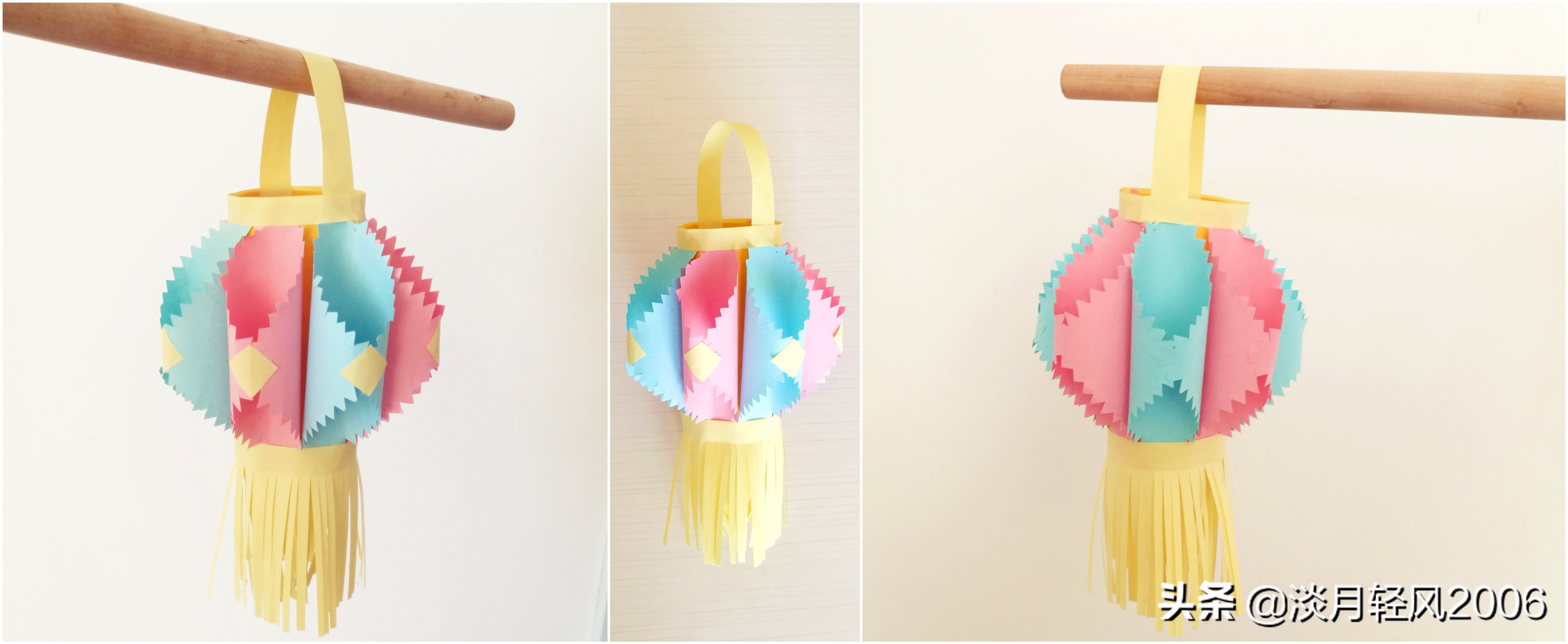 做元宵节花灯手工简单漂亮卡纸,用卡纸做元宵花灯手工简单