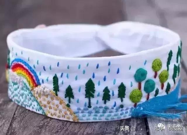 领口刺绣小花朵,刺绣花朵500种图片大全