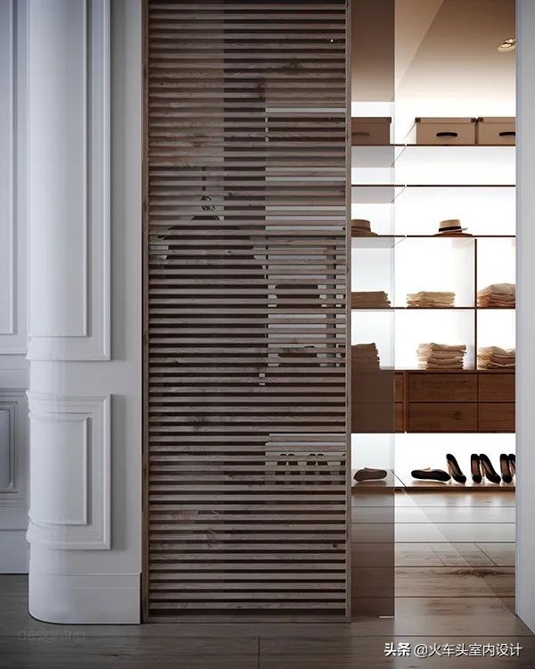 走入式衣帽间设计效果图轻奢风,轻奢简约大气衣帽间