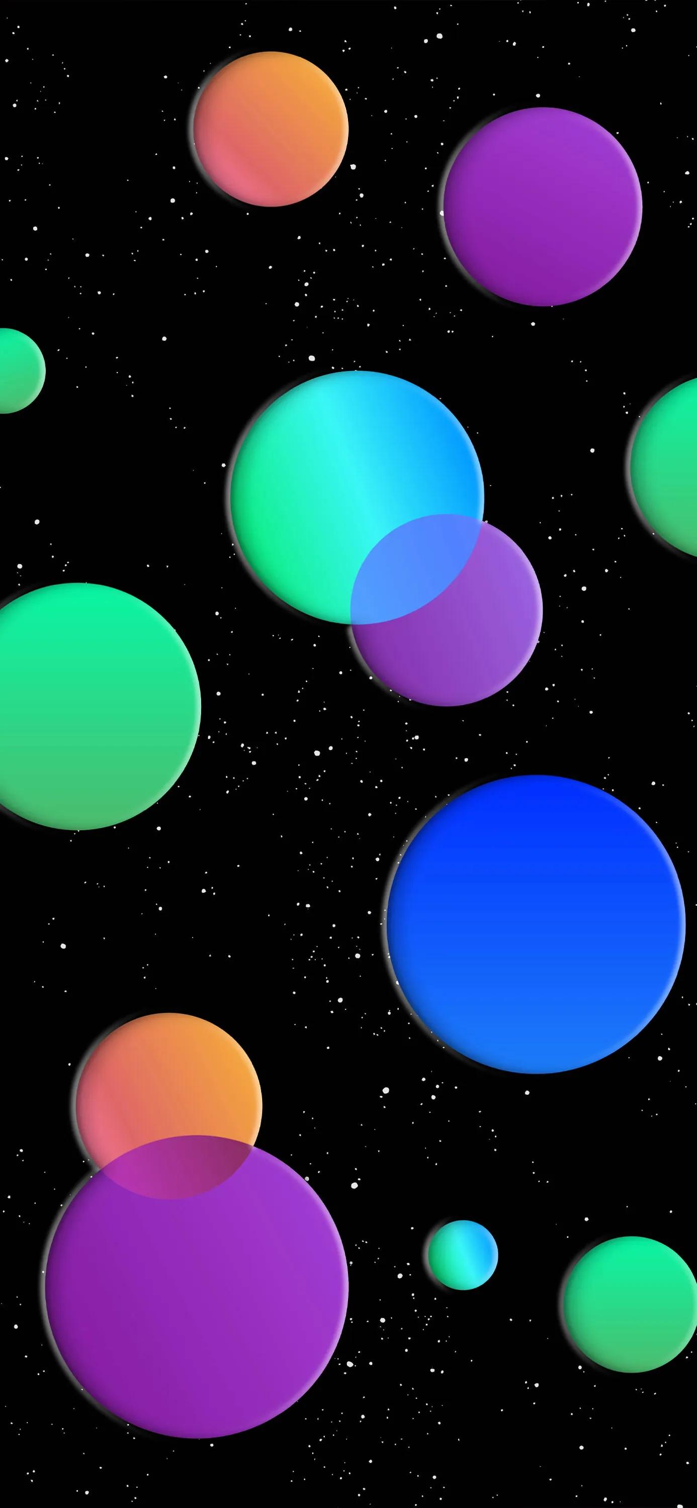 黑白圆形壁纸高清大图,创意炫彩手机壁纸