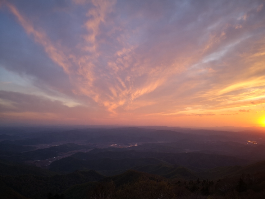 新宾岗山日出,新宾岗山的雪景