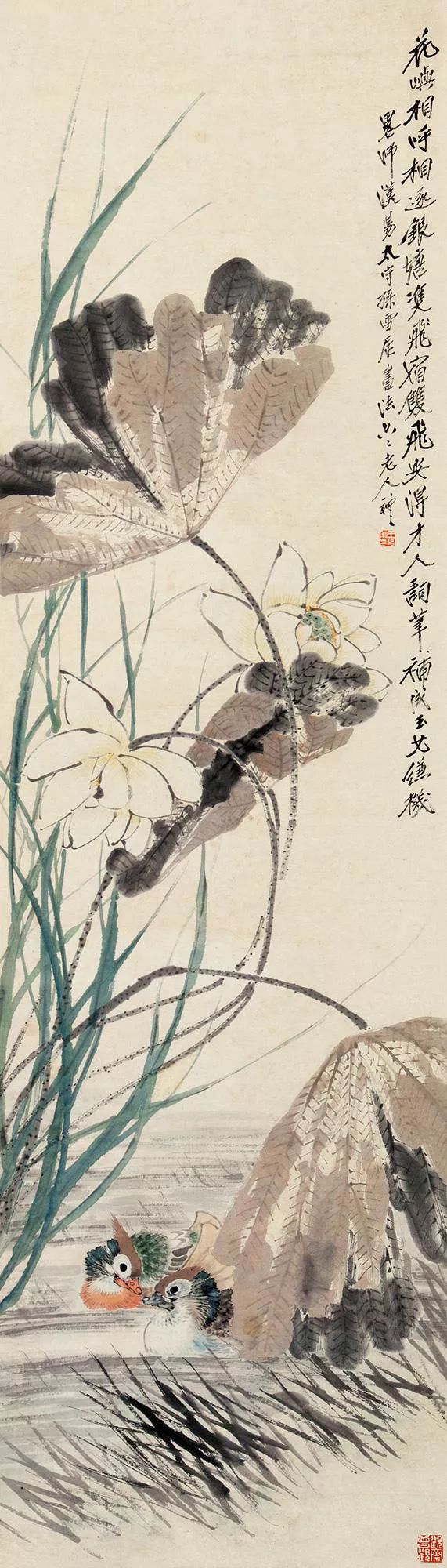 潘天寿100幅花鸟画欣赏 (潘天寿写意花鸟画要义)