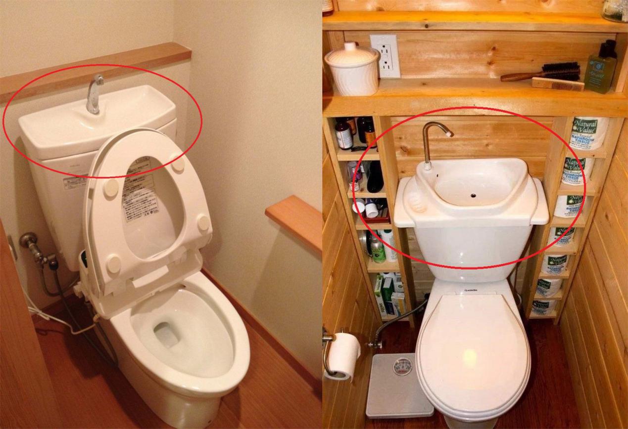 卫生间只装马桶和小便池如何设计,洗手池装在马桶上