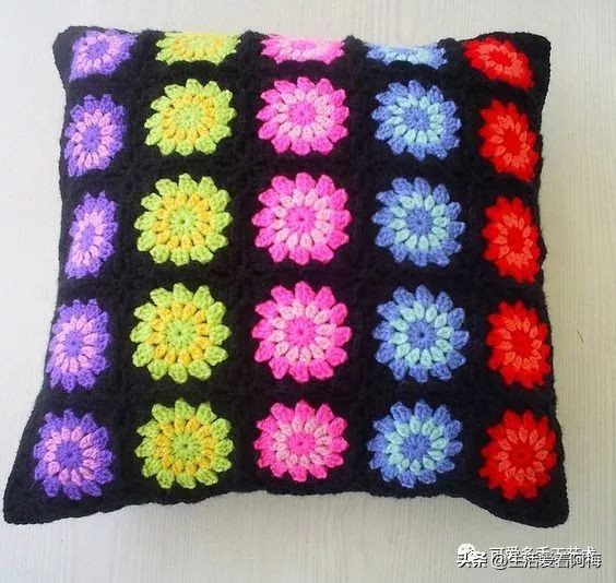独一无二的抱枕套钩织教程,枕头套毛线钩织教程视频