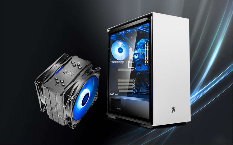 电脑城装机视频教程,九州风神水冷散热器安装过程