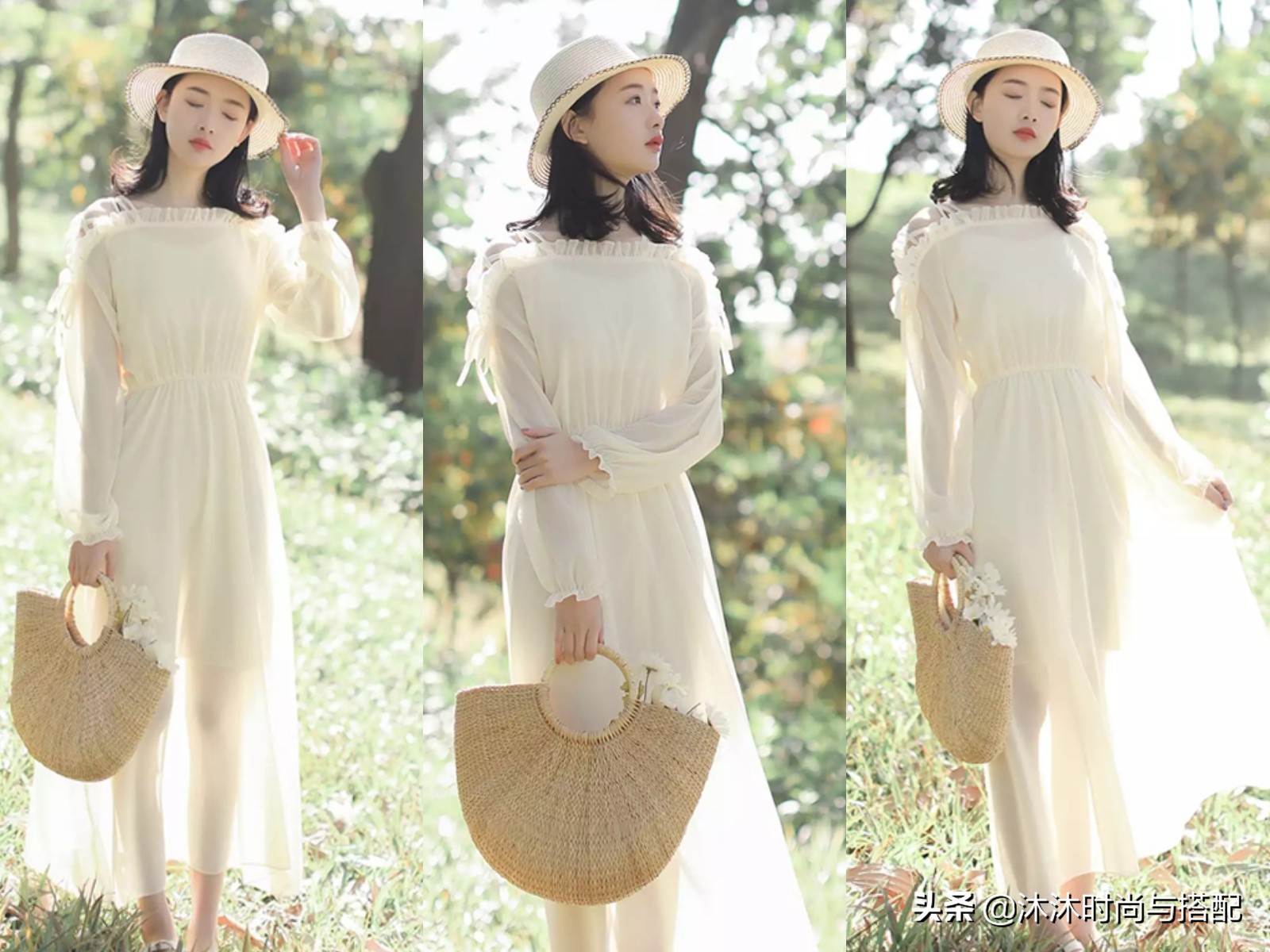 春季雪纺拼接连衣裙,雪纺连衣裙今年最流行的