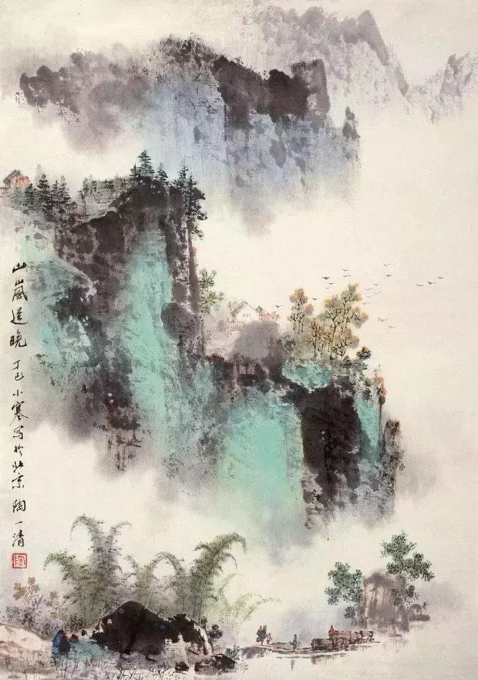 一组高清唯美的山水画收藏欣赏,美国大都会收藏明清山水画欣赏