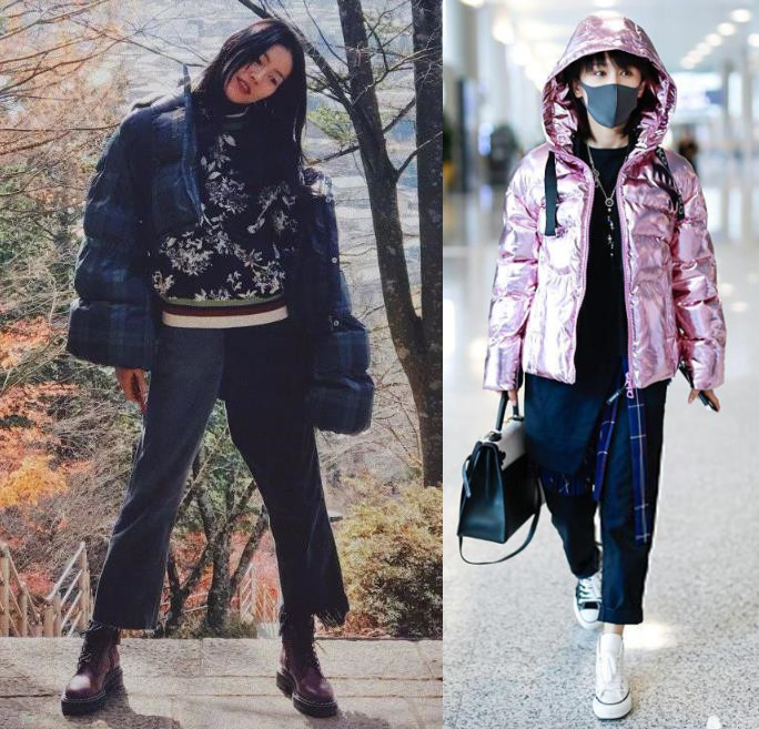 今冬流行一种减龄穿法卫衣羽绒服,卫衣款羽绒服怎样穿搭