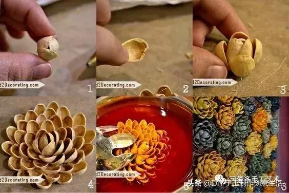 坚果壳吃完不要扔垃圾桶,坚果果壳做手工