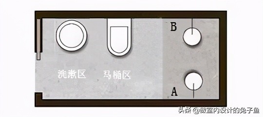 卫生间洗漱台马桶怎么布局,卫生间淋浴马桶洗漱台位置设计