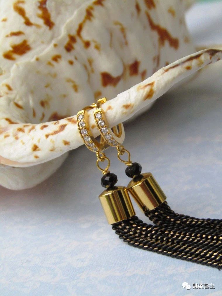 珠宝店的真丝流苏耳环，3步教你轻松完成