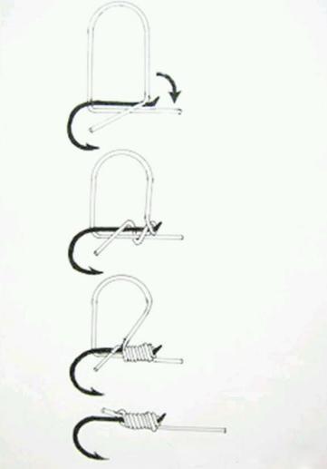 鱼钩的正确绑法图解视频,双鱼钩和连接环的绑法图解