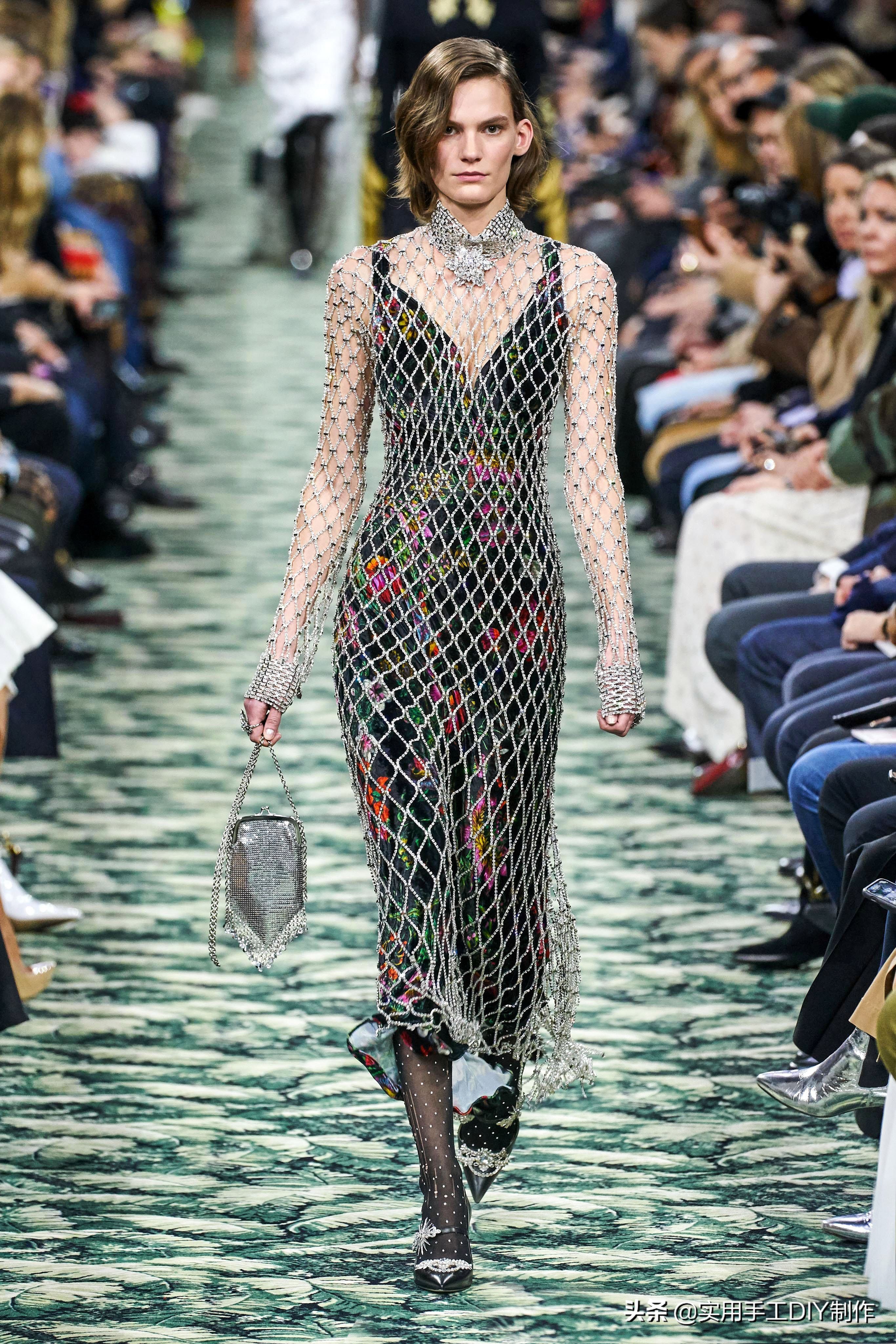 pacorabanne2021春夏系列金属长裙,pacorabanne亮片上衣