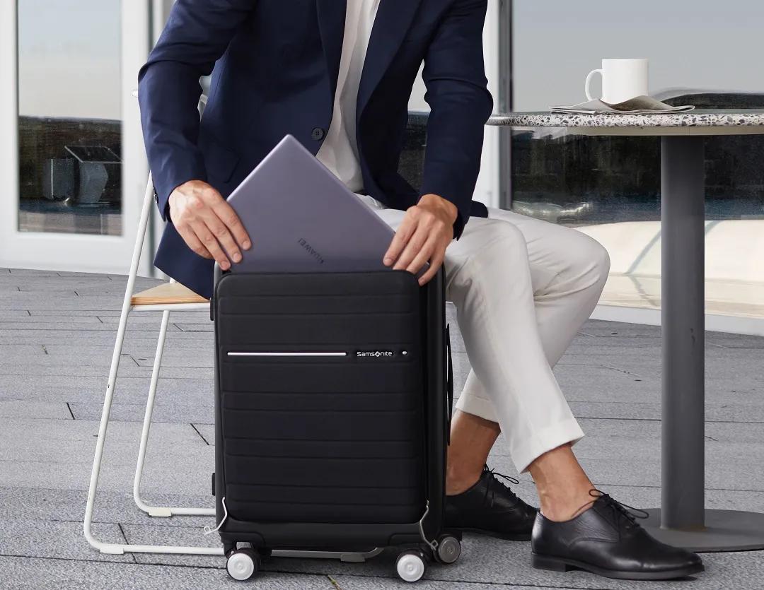 旅行箱新秀丽直播,新秀丽智能商务旅行箱最大号